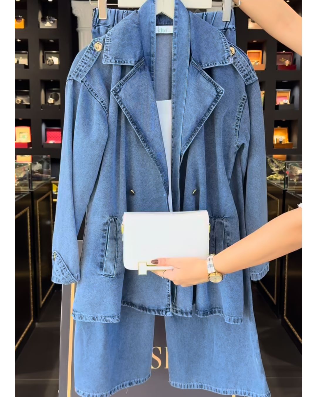 Redefine modern elegance with our denim co-ord set